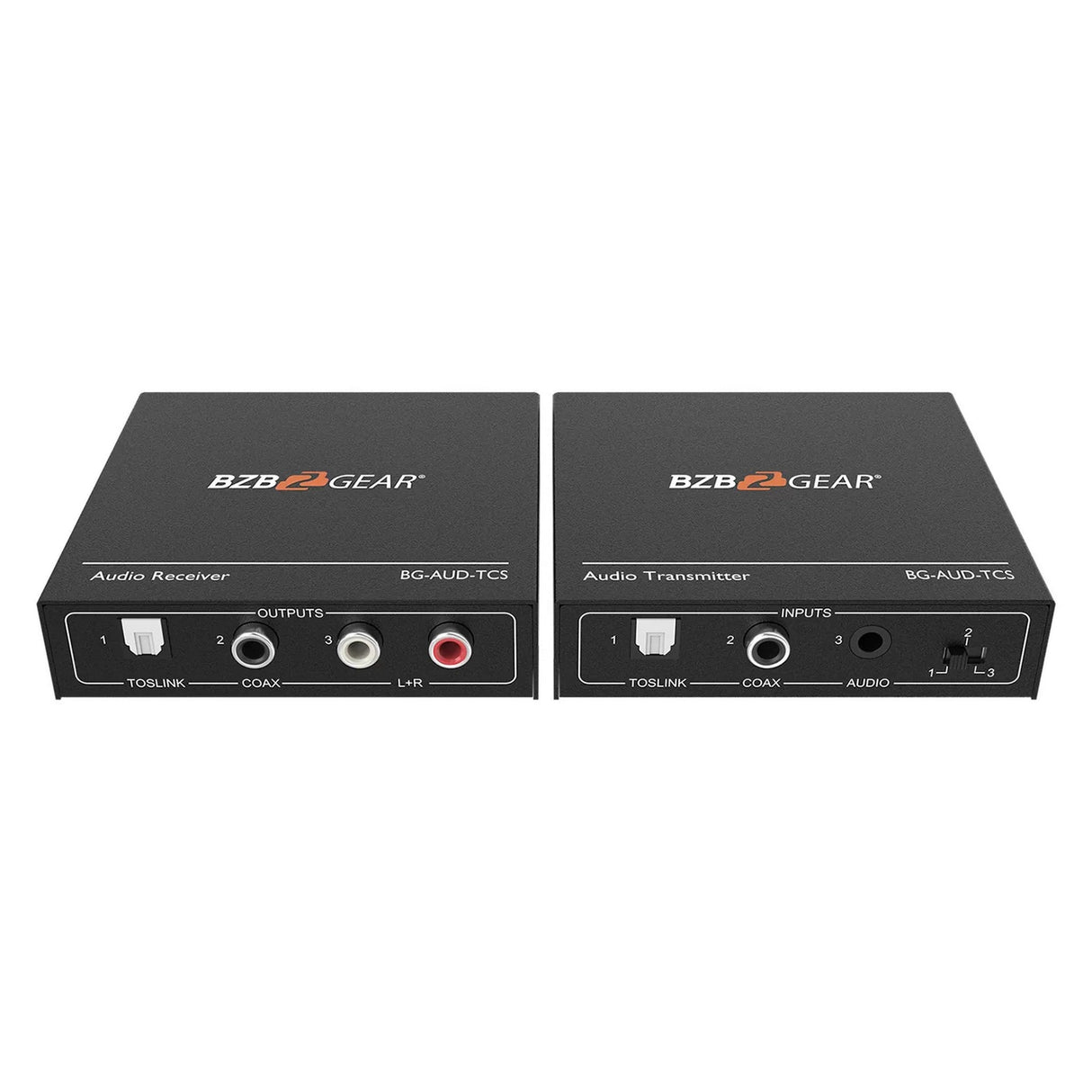 BZBGEAR Long Range Digital/Analog Audio Extender Kit, Over Cat5e/6/7