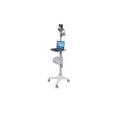 BZBGEAR Medical-Grade Computer Roll Cart with 10X PTZ Camera and Speakerphone