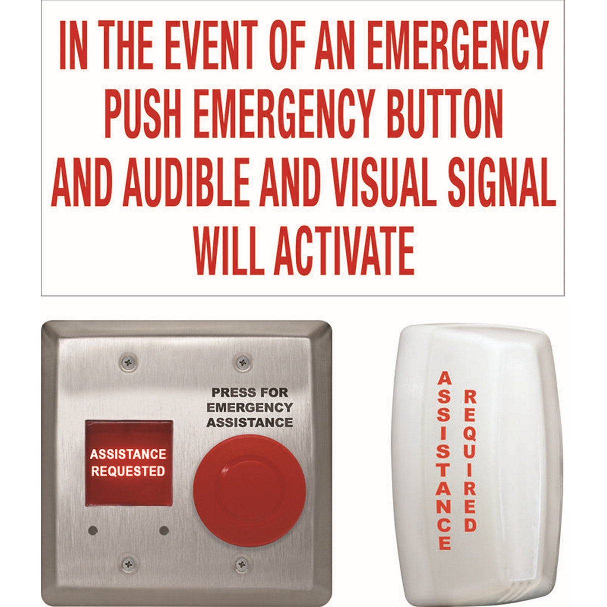 Camden CX-WEC10K2 Universal Emergency Call System Kit, 2-Gang for Universal Restroom