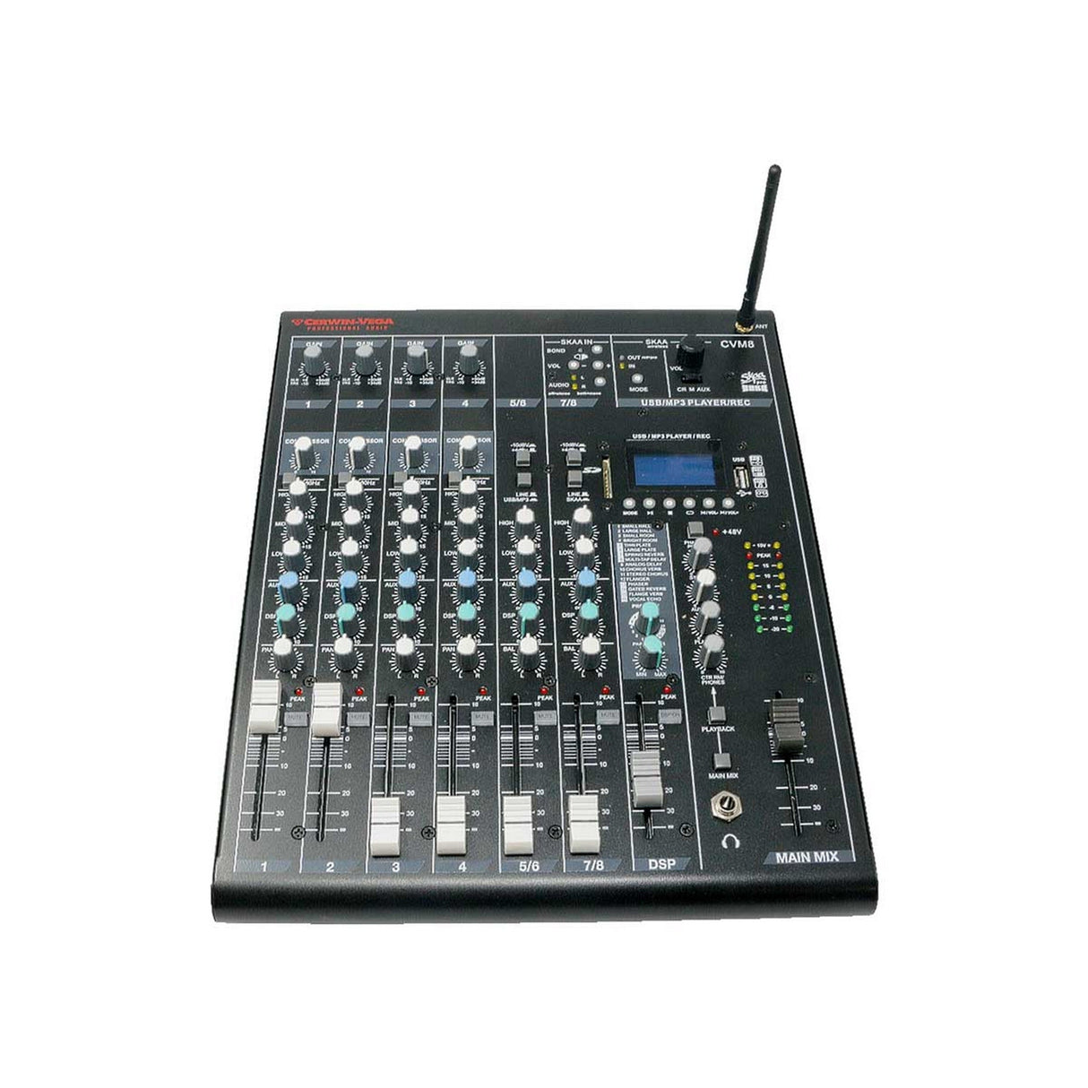 Cerwin-Vega CVM Series Audio Mixer with Bluetooth