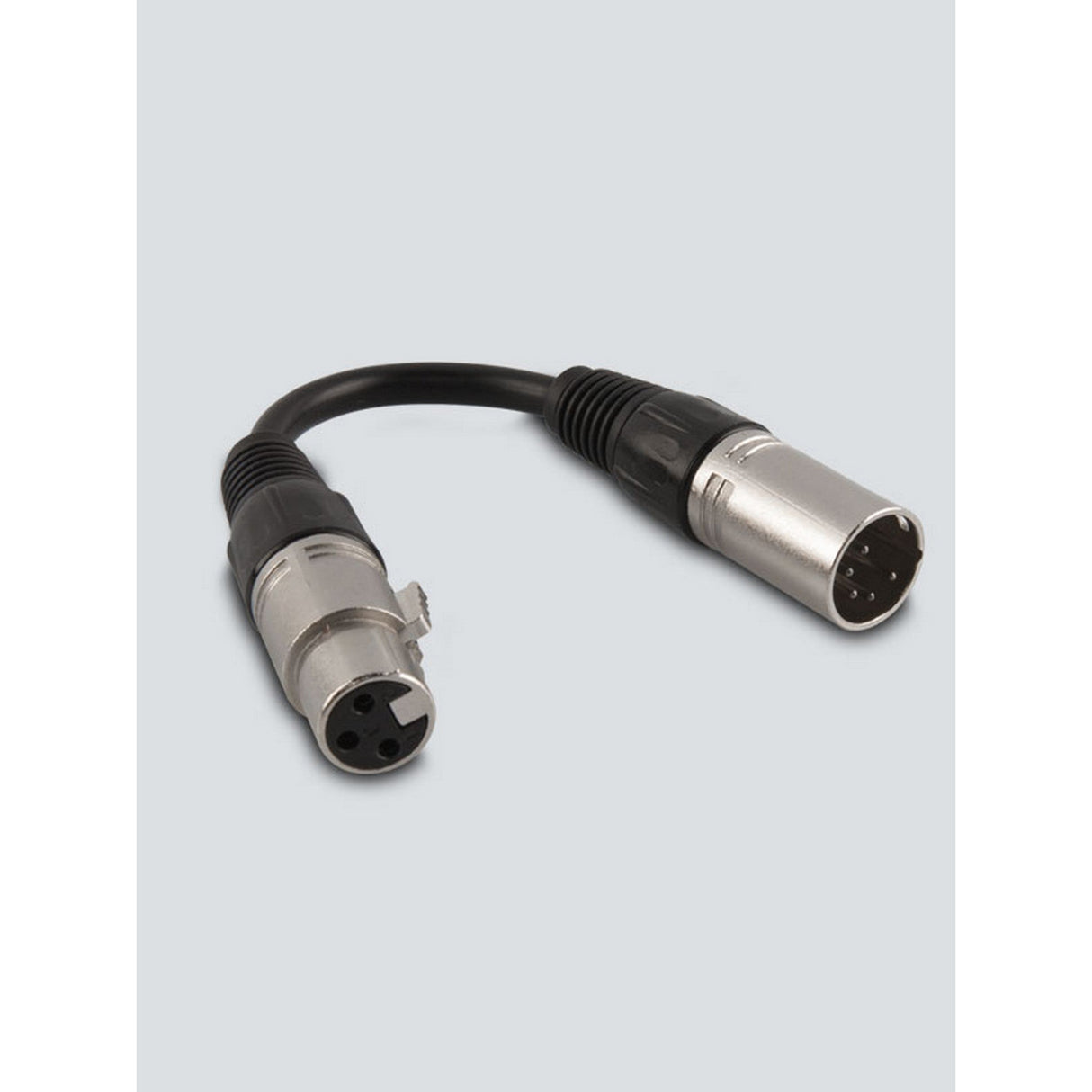 Chauvet DJ DMX3F5M 3-Pin Female to 5-Pin Male XLR Cable, 6-Inch