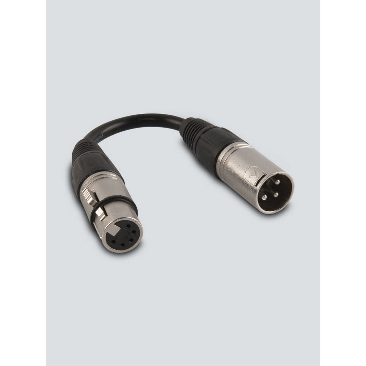 Chauvet DJ DMX5F3M 5-Pin Female to 3-Pin Male XLR Cable, 6-Inch