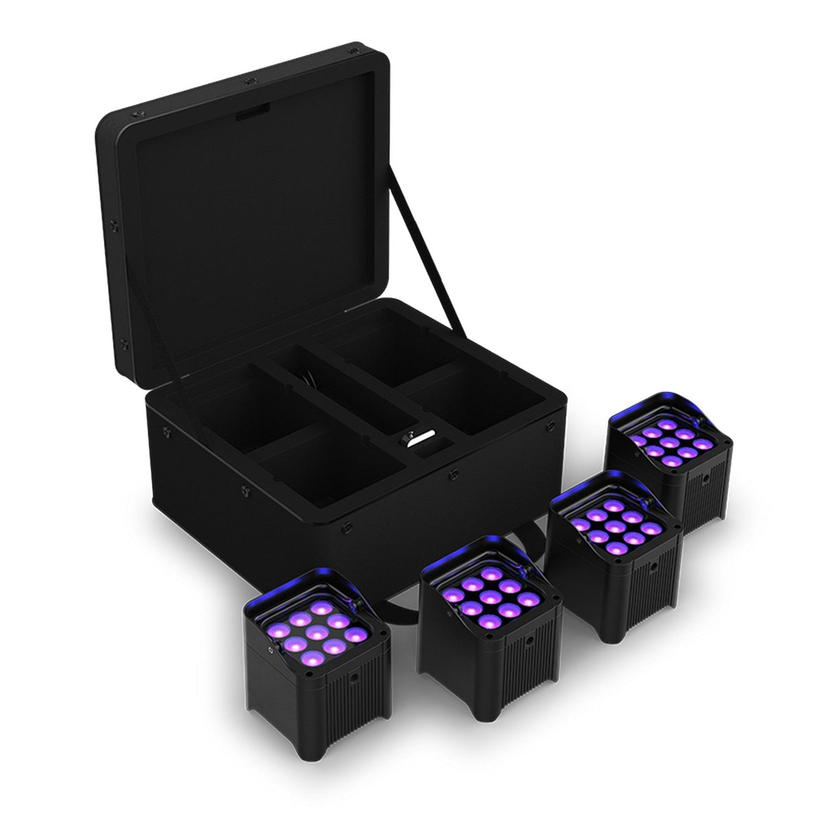 Chauvet DJ Freedom Par H9 IP X4 Battery Operated Hex-Color RGBAW+UV LED PAR Kit