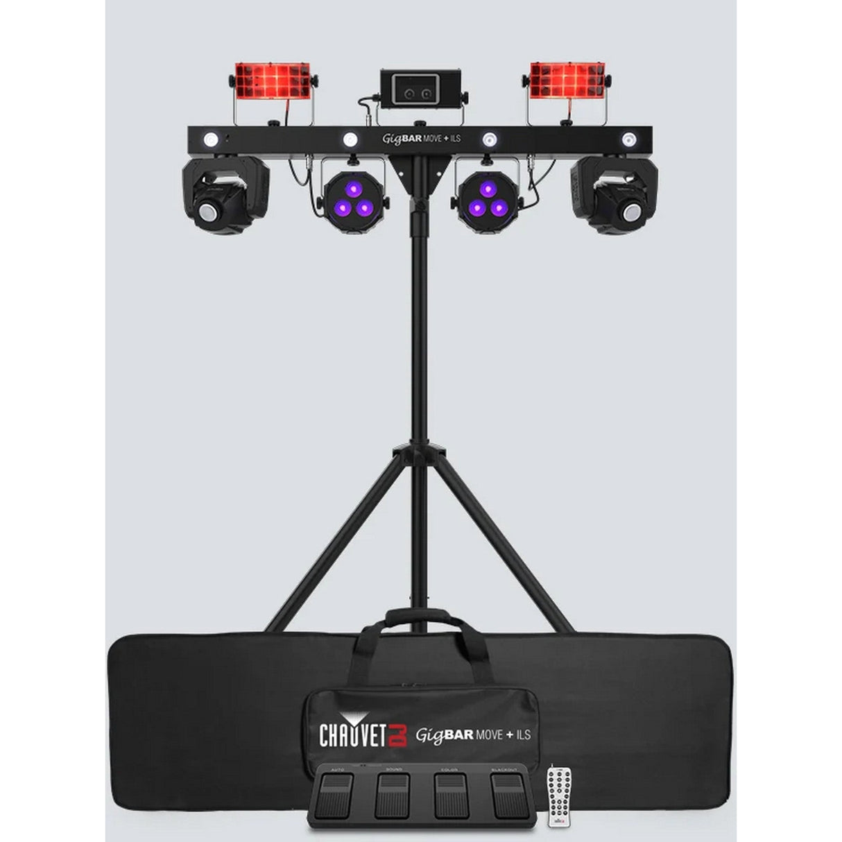 Chauvet DJ GigBAR Move + ILS 5-In-1 LED Lighting System with Strobes, Moving Heads, Washes