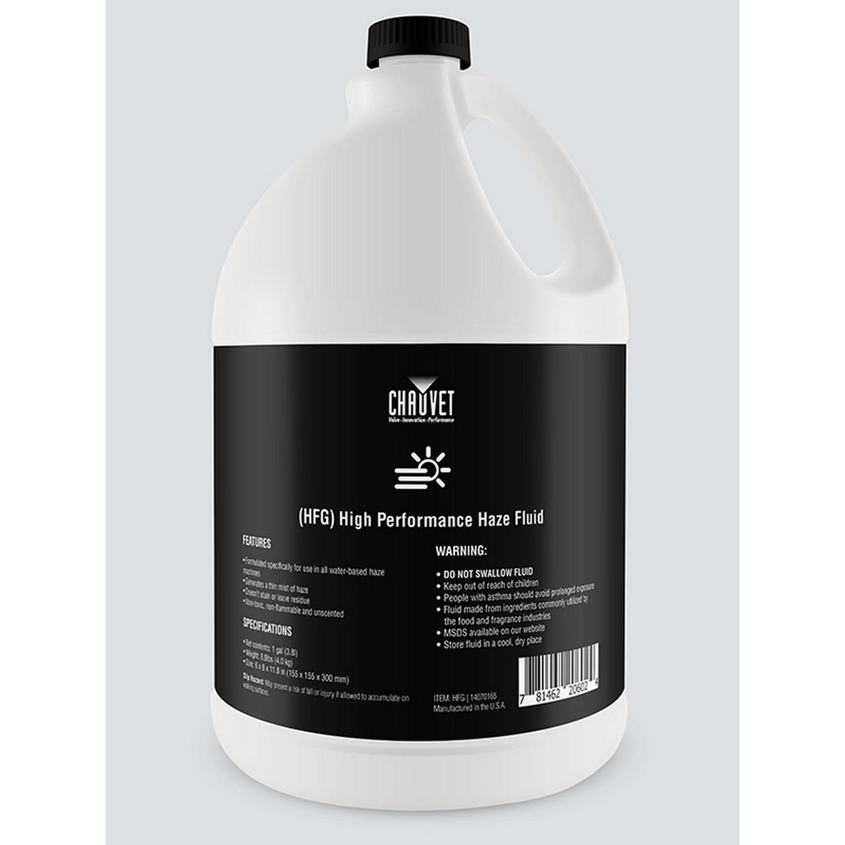 Chauvet DJ HFG High Performance Haze Fluid, 1-Gallon