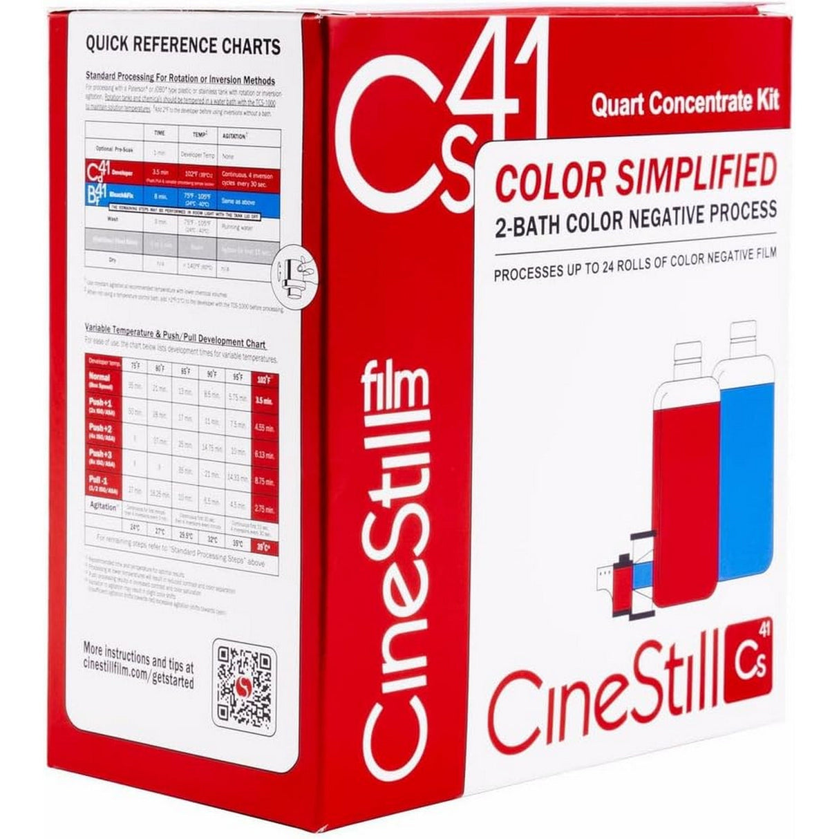 CineStill CS41 Liquid Developing Quart Kit for Processing C-41 Color Negative Film