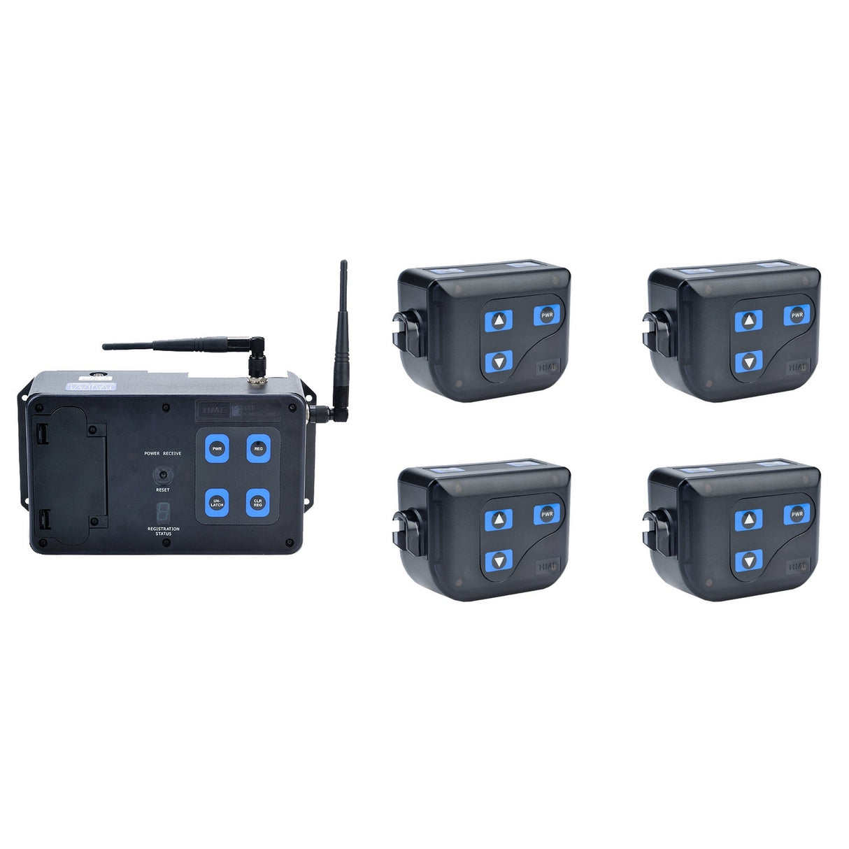 Clear-Com CZ11383 DX100 System with 4 Beltpacks for 4 User (Headset Not Included)