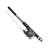 CodaBow DSA4GG Chroma Diamond SX Violin Bow, Emerald Metallic with Emerald Winding