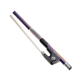 CodaBow SJA4PRA Chroma Joule Violin Bow, Ruby Amethyst Prismatic with Amethyst Winding