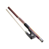 CodaBow SJA4ROR Chroma Joule Violin Bow, Ruby Amber Prismatic with Ruby Winding