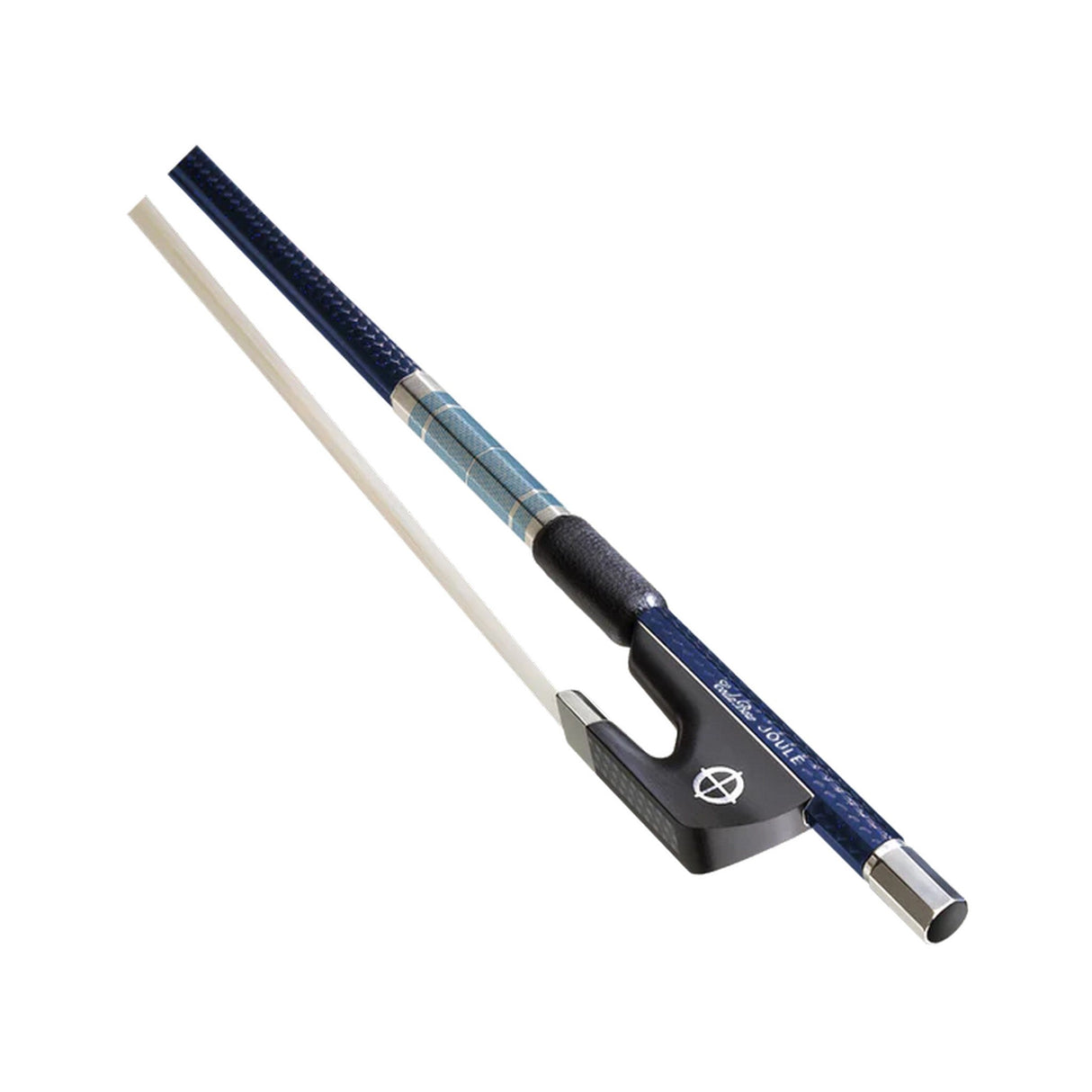 CodaBow SJA4SS Chroma Joule Violin Bow, Sapphire Metallic with Sapphire Winding