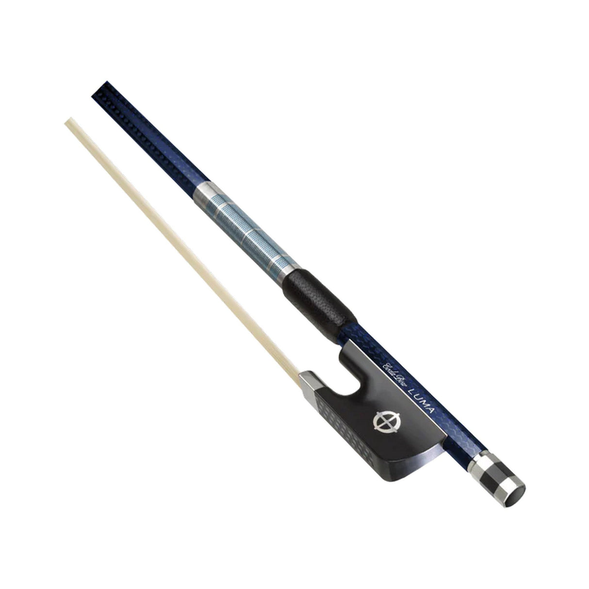 CodaBow SLA4SS Chroma Luma Violin Bow, Sapphire Metallic with Sapphire Winding