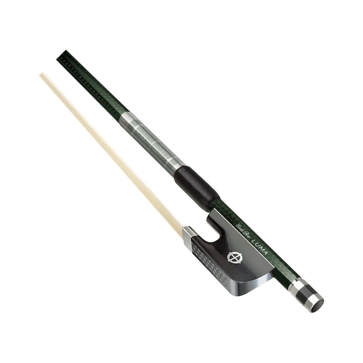 CodaBow SLC4GG Chroma Luma Cello Bow, Emerald Metallic with Emerald Winding