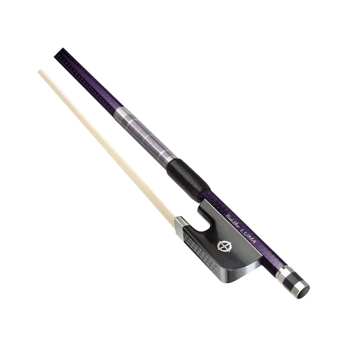 CodaBow SLC4PA Chroma Luma Cello Bow, Amethyst Metallic with Amethyst Winding