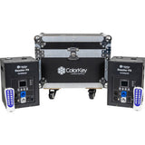 ColorKey Dazzler FX MK2 Cold Spark Machine 2-Pack Bundle with Road Case