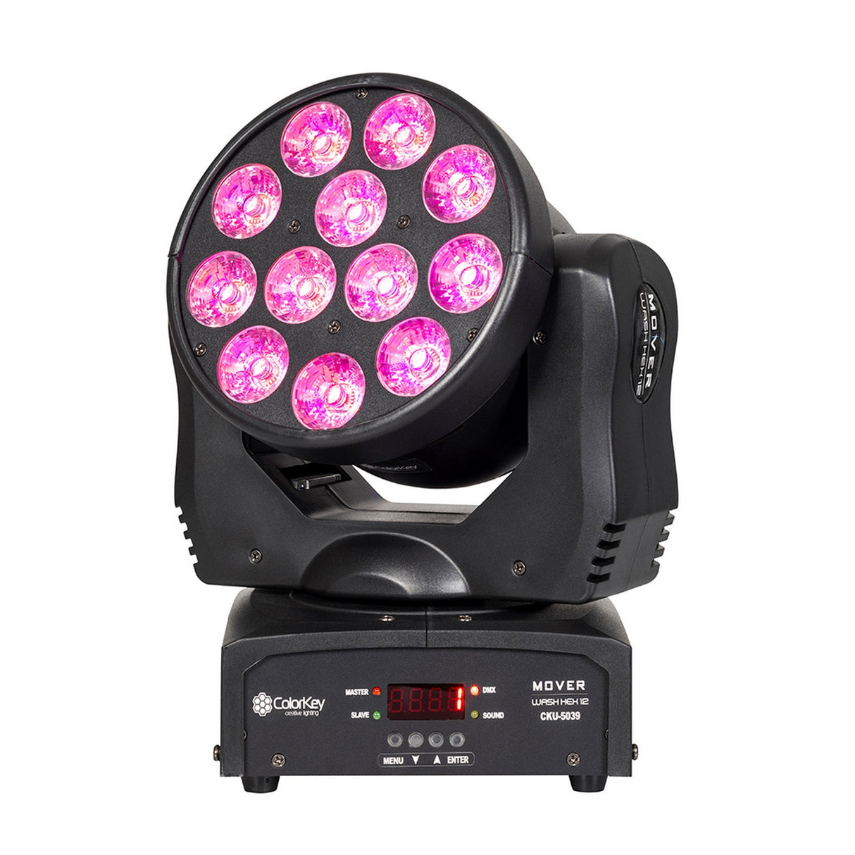 ColorKey Mover Wash HEX 12 RGBAW-UV LED Moving Head Wash Light