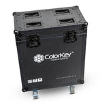 ColorKey 2-Piece Flight Case with Castors for Creator Spot 250 Moving Head Light Black