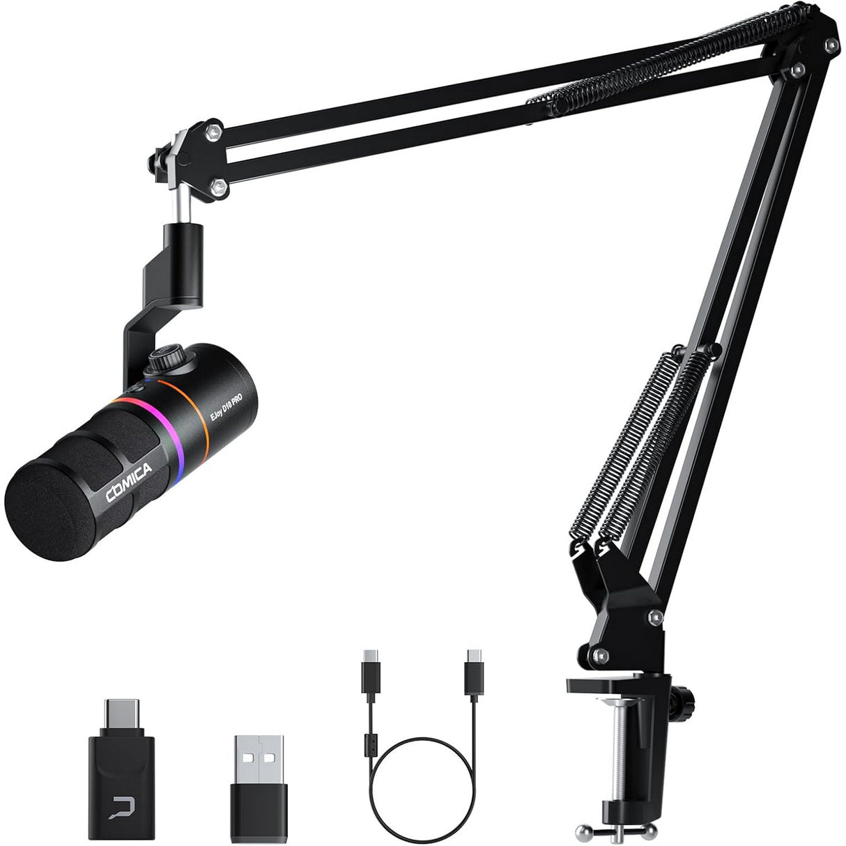 COMICA EJoy D10 Pro A Wireless Gaming Microphone with Boom Arm