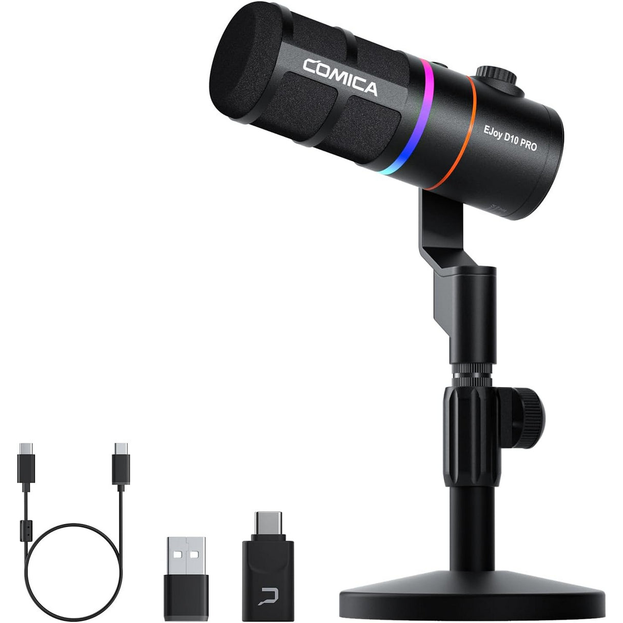 COMICA EJoy D10 Pro D Wireless RGB Dynamic USB Gaming Microphone
