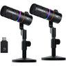 COMICA EJoy D10 Combo Dual Channel Wireless USB Gaming Microphones, Pair