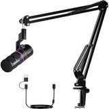 COMICA EJoy D10A USB Wired Gaming Boom Arm Microphone with Noise Cancellation