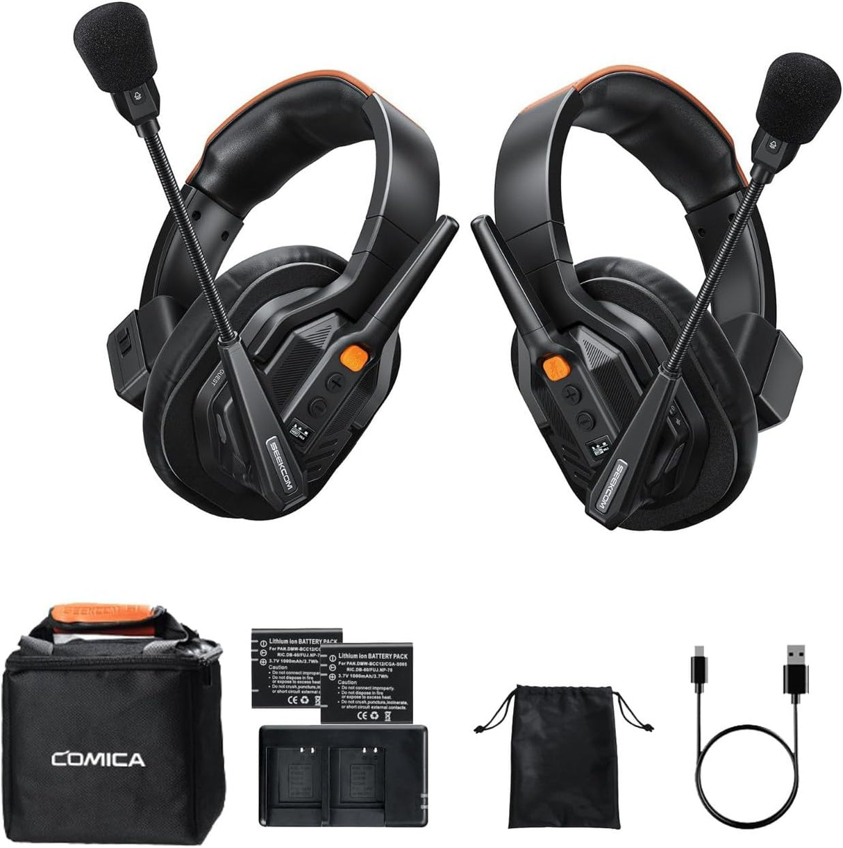 COMICA Seekcom S1 Wireless Intercom Headset System 2.4G