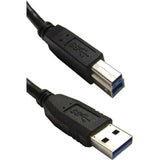Connectronics USB3-AB-2M USB 3.0 A Male to B Male Cable 2 Meter 6-Foot