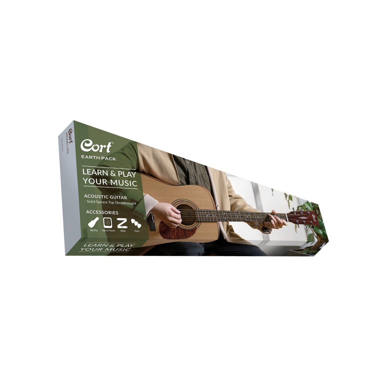 Cort Earth Series Acoustic Guitar Starter Pack
