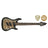 Cort KX507 Multi-Scale 7-string Guitar - Star Dust Black - guitar