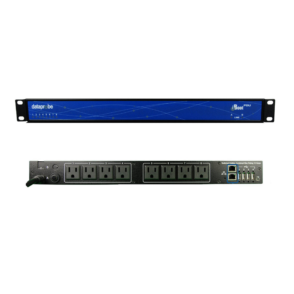 Dataprobe iBoot-PDU8A-N15 Eight Outlet 15A Fanless Switched PDU