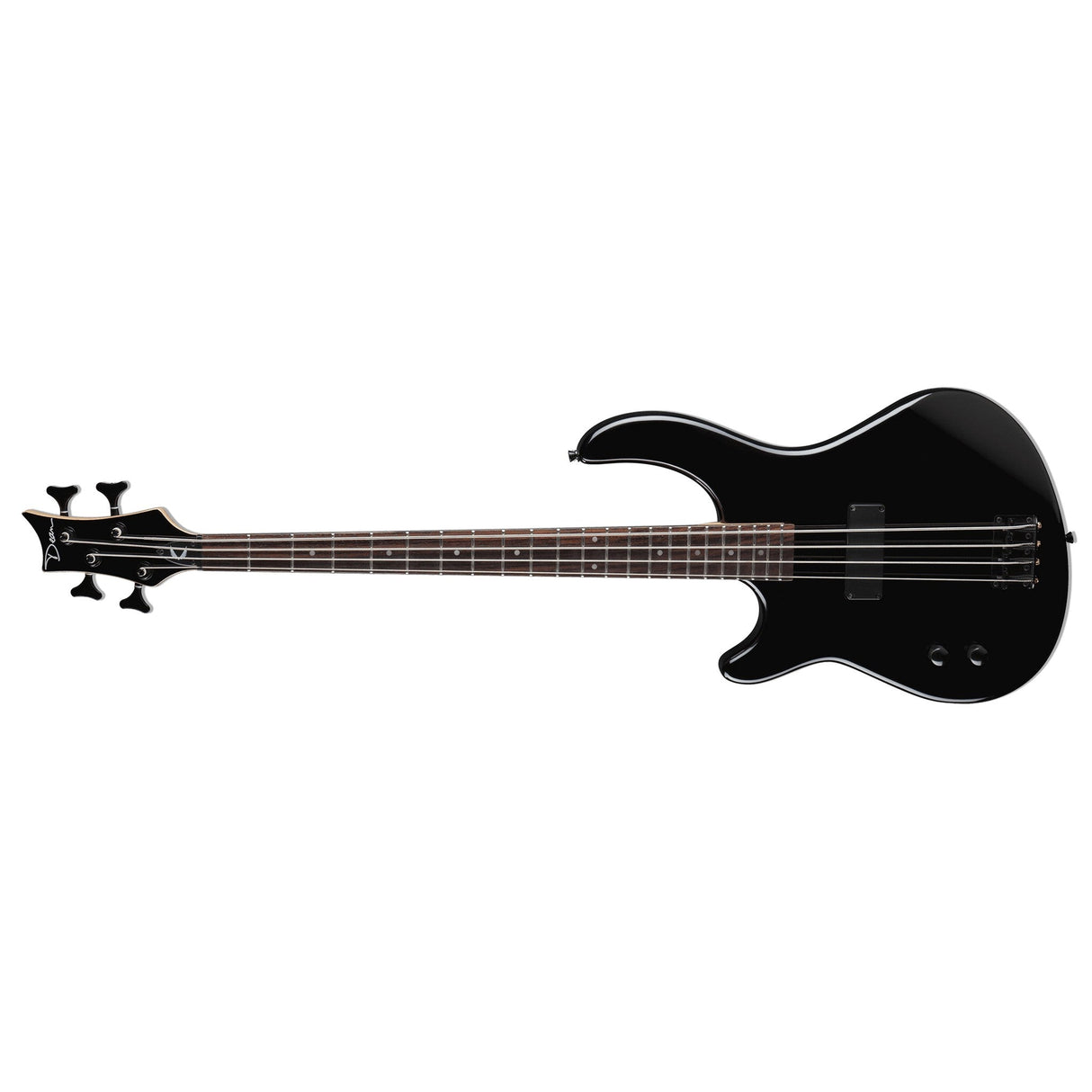 Dean Guitars Edge 09 Classic Black Lefty Electric Bass Guitar, Black