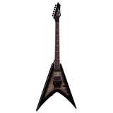 Dean Guitars Vengeance Select Floyd Fluence Charcoal Burst Electric Guitar, 6-String