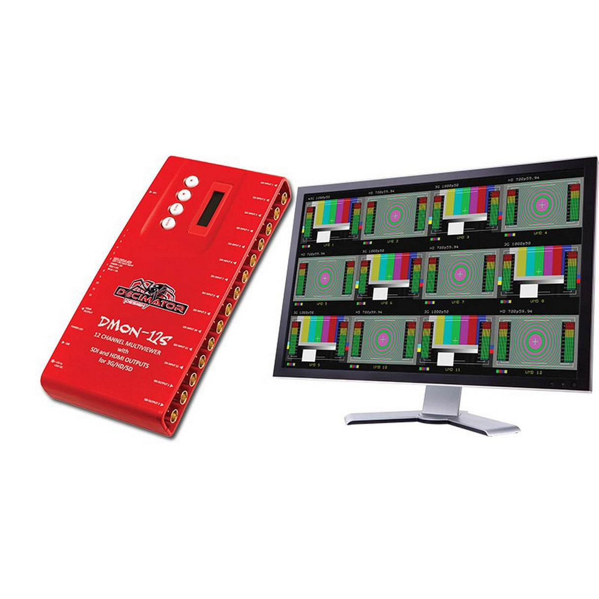 Decimator Design DMON-12S 12 Channel Multi Viewer with HDMI SDI Outputs