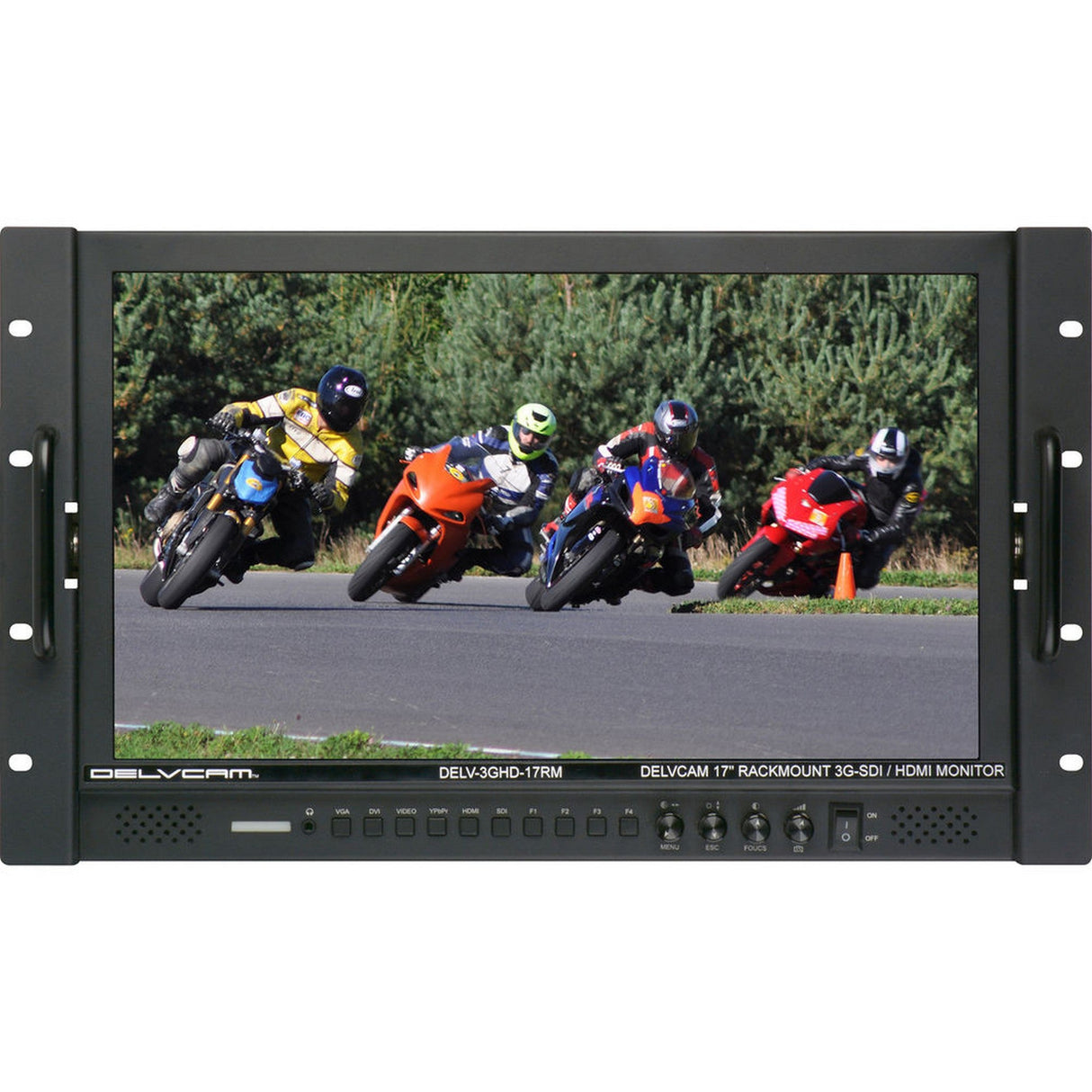 Delvcam DELV-3GHD-17RM Tilting 17.3 inch Rackmout LCD Monitor