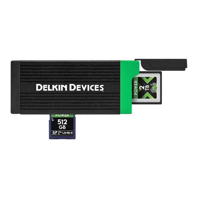 Delkin Devices DDREADER-56 USB 3.2 CFexpress Type B and SD UHS-II Memory Card Reader