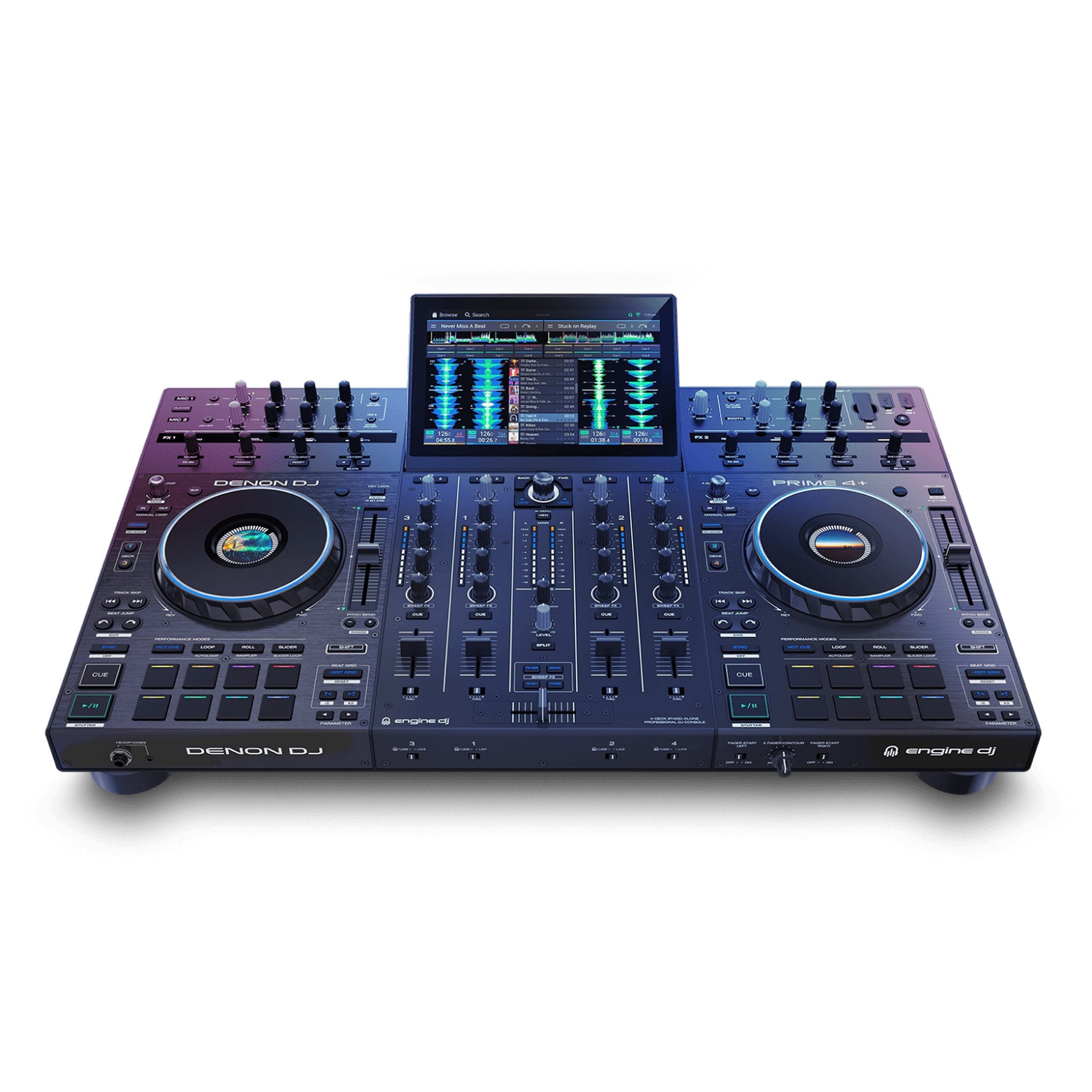 Denon DJ PRIME 4+ 4-Deck Standalone DJ Controller/Mixer System – AVLGEAR