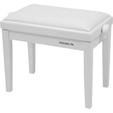 Dexibell PB90SBWWH Height Adjustable Wooden Bench White Polished