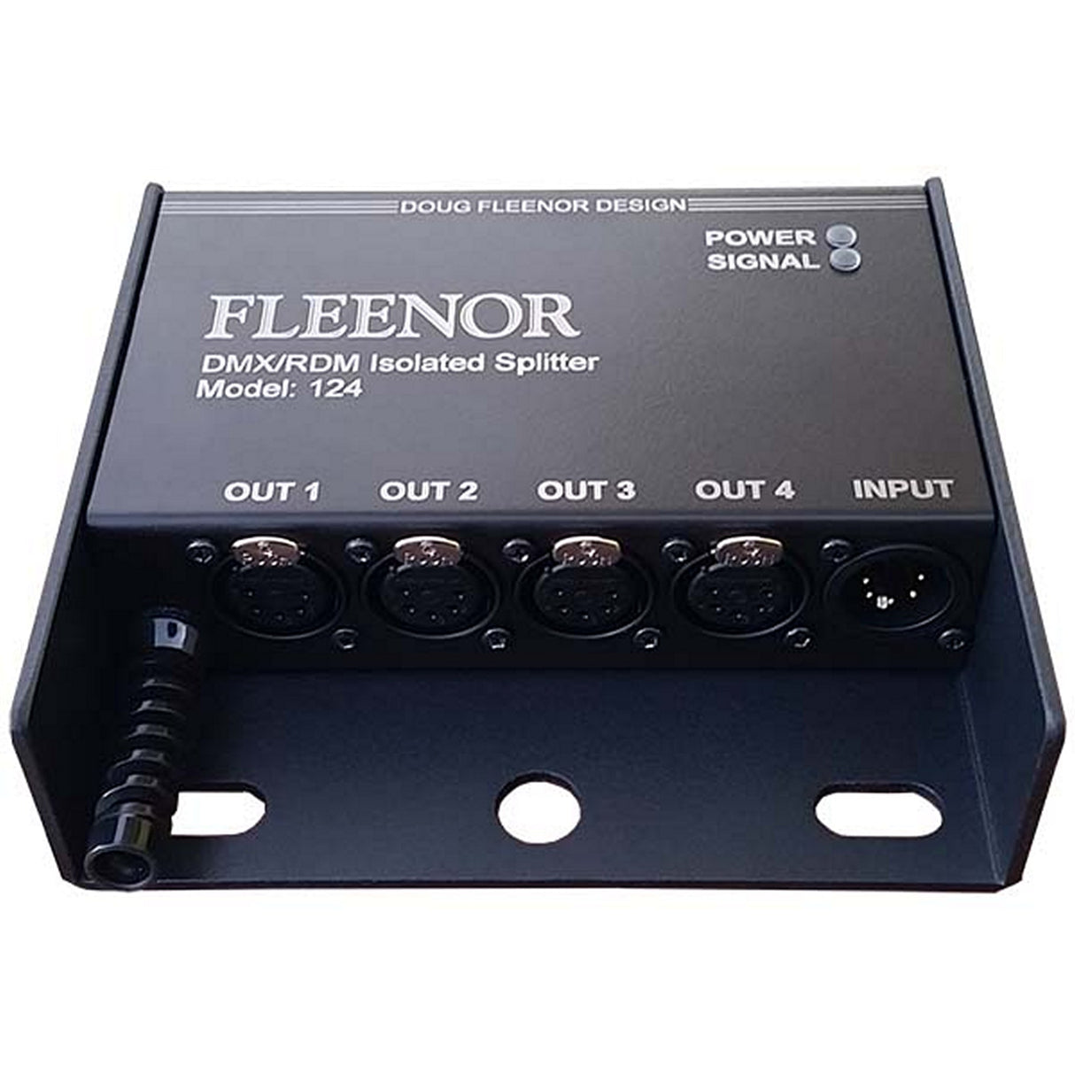 Doug Fleenor Design 124-5 5-Pin XLR DMX/RDM Isolated Splitter, 4 Output