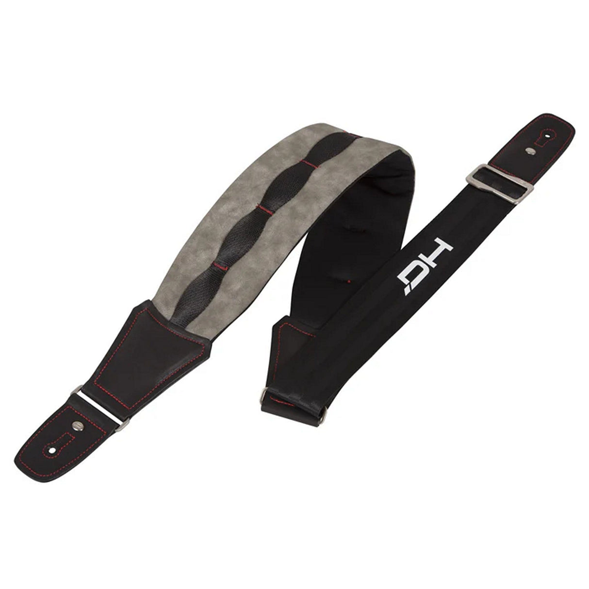 DieHard DHSTRAP400GRL SUPERB Nylon/Polyester/Neoprene Guitar Strap, Long, Grey/Black