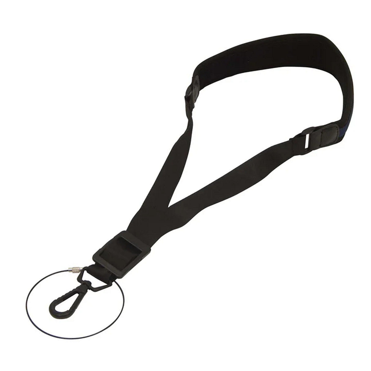 DieHard DHSTRAP800 Saxophone Padded Nylon Neck Strap, Black