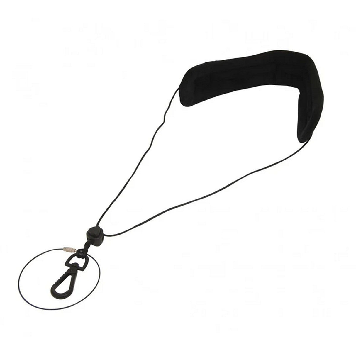 DieHard DHSTRAP810 Saxophone Velvet Neck Strap, Black