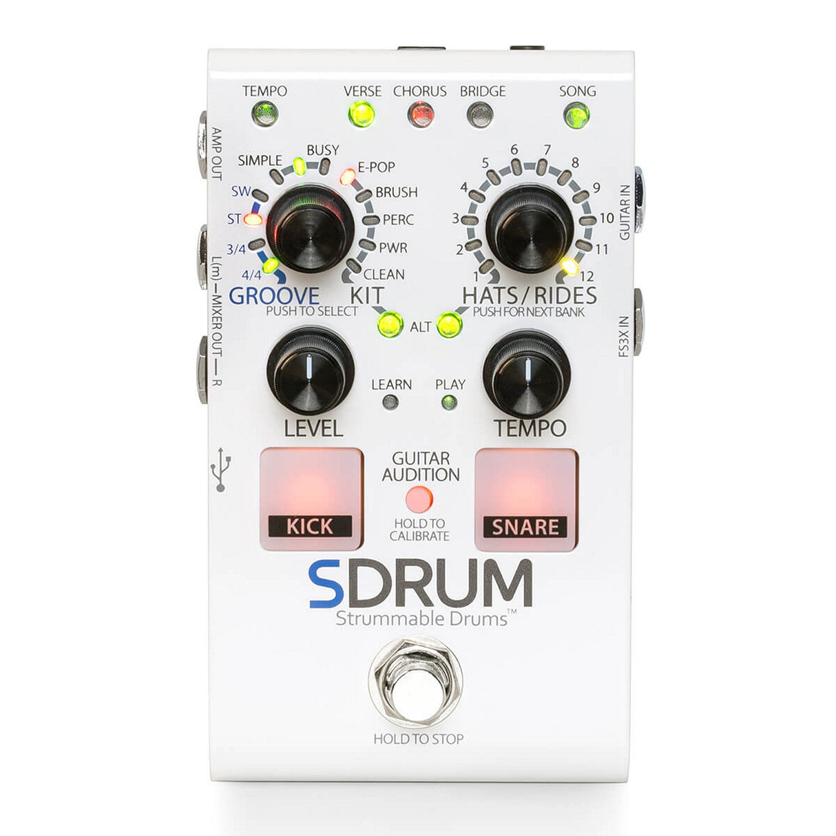 DigiTech SDrum Strummable Drum Machine Pedal