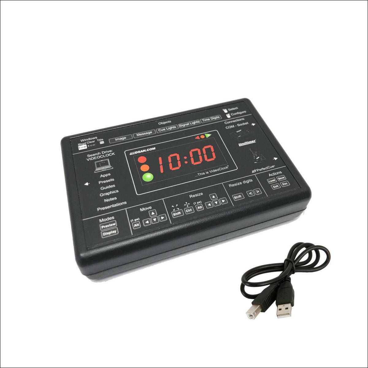 DSan VC-2000-2 VideoClock Cat5-to-USB Adapter for PerfectCue & Limitimer
