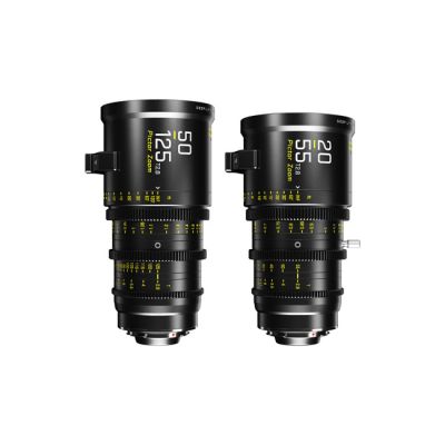 DZOFILM Pictor 20–55 mm & 50–125 mm T2.8 Super35 Zoom Lens Bundle (Black, PL & EF Mount)