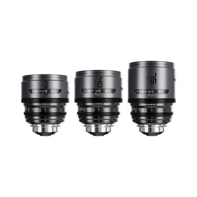 DZOFILM PAVO 2× Anamorphic Prime A Set (28 mm, 40 mm, 75 mm) T2.1 Blue Coating, PL/EF Mount