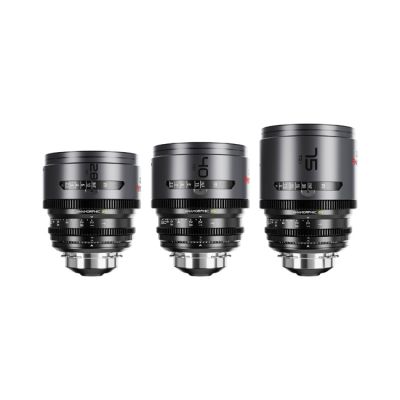 DZOFILM PAVO 2× Anamorphic Prime A-Set (28 mm, 40 mm, 75 mm) T2.1 Neutral Coating, PL/EF Mount
