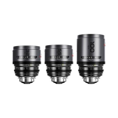 DZOFILM PAVO 2x Anamorphic Prime 3-Lens B Set (32 mm / 55 mm / 100 mm T2.1, Neutral Coating, PL & EF)