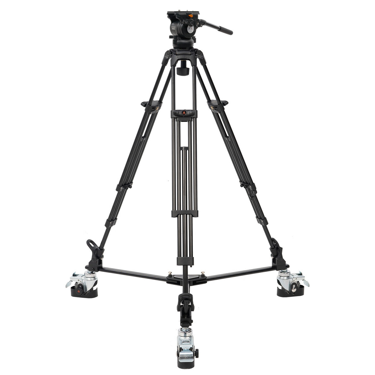 E-Image EG05A2D 2-Stage Aluminum Fluid Head Tripod Kit with Dolly