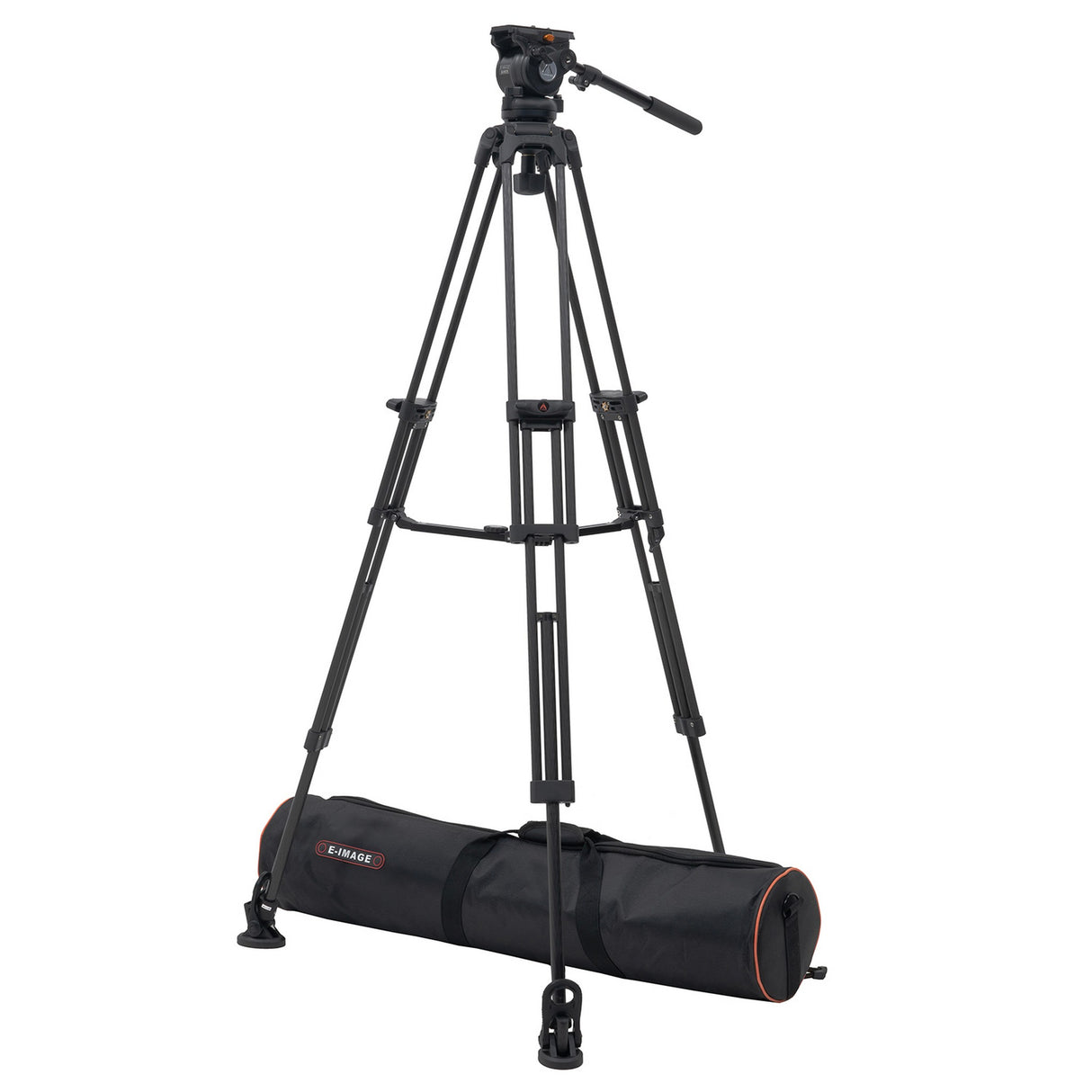 E-Image EG05C2 2-Stage Carbon Fiber Fluid Head Counterbalance Tripod Kit