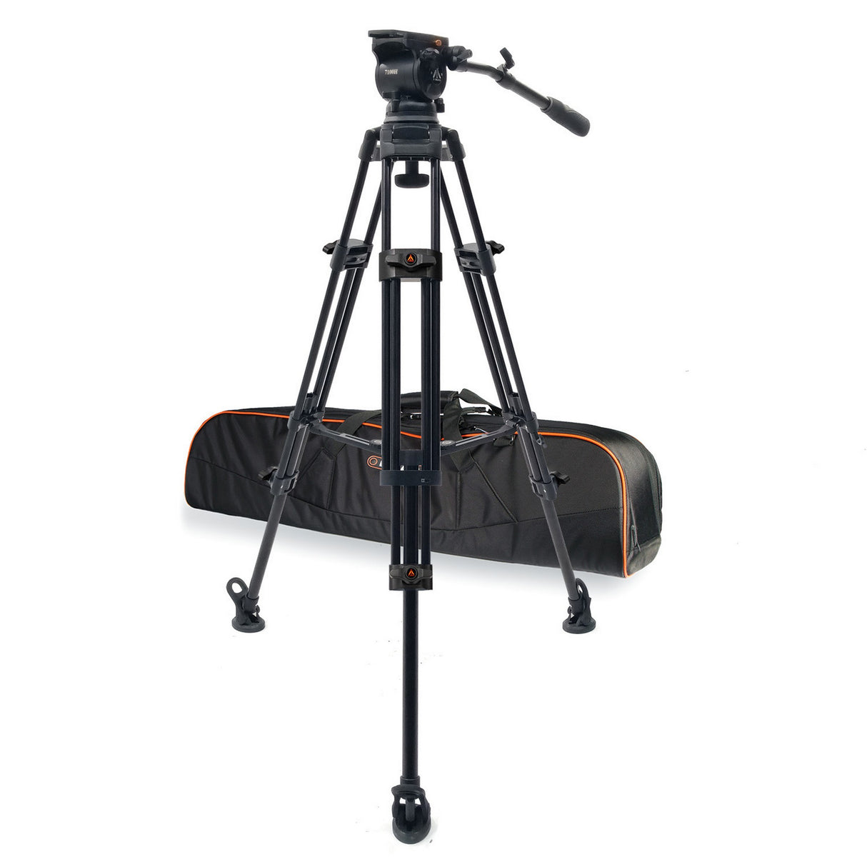 E-Image EI-7100-AA 2-Stage Aluminum 100mm Fluid Head Tripod Kit